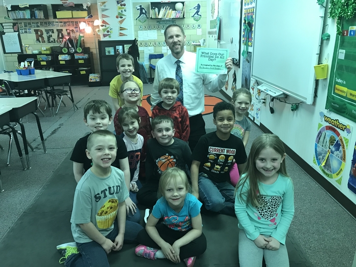 Mrs. Nester’s class with Mr. Quinlin