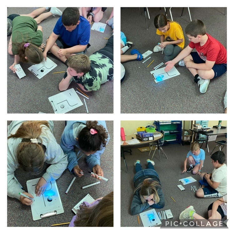 4th grade using Ozobots